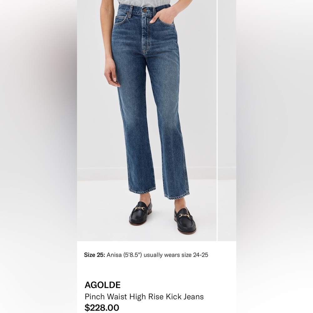 AGOLDE Pinch Waist High Rise Kick Flare Jeans